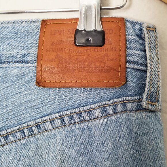 Levi’s Premium High Loose Wide Leg Denim Jeans 28 Let’s Stay In Hemp Blend $108 - Picture 15 of 16
